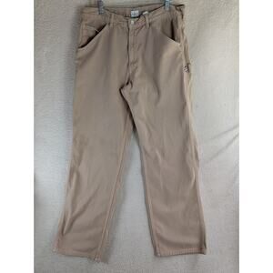 Vintage Calvin Klein Jeans Mens 36x34 Beige Baggy Skater Brown Worker 90s Y2K